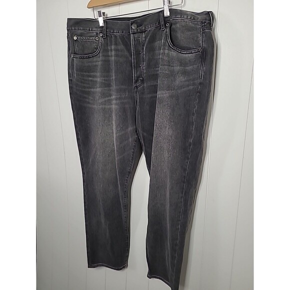 American Eagle Girlfriend Hi Rise Size 18 Jeans Reg Black Button fly stretch New - Picture 3 of 9